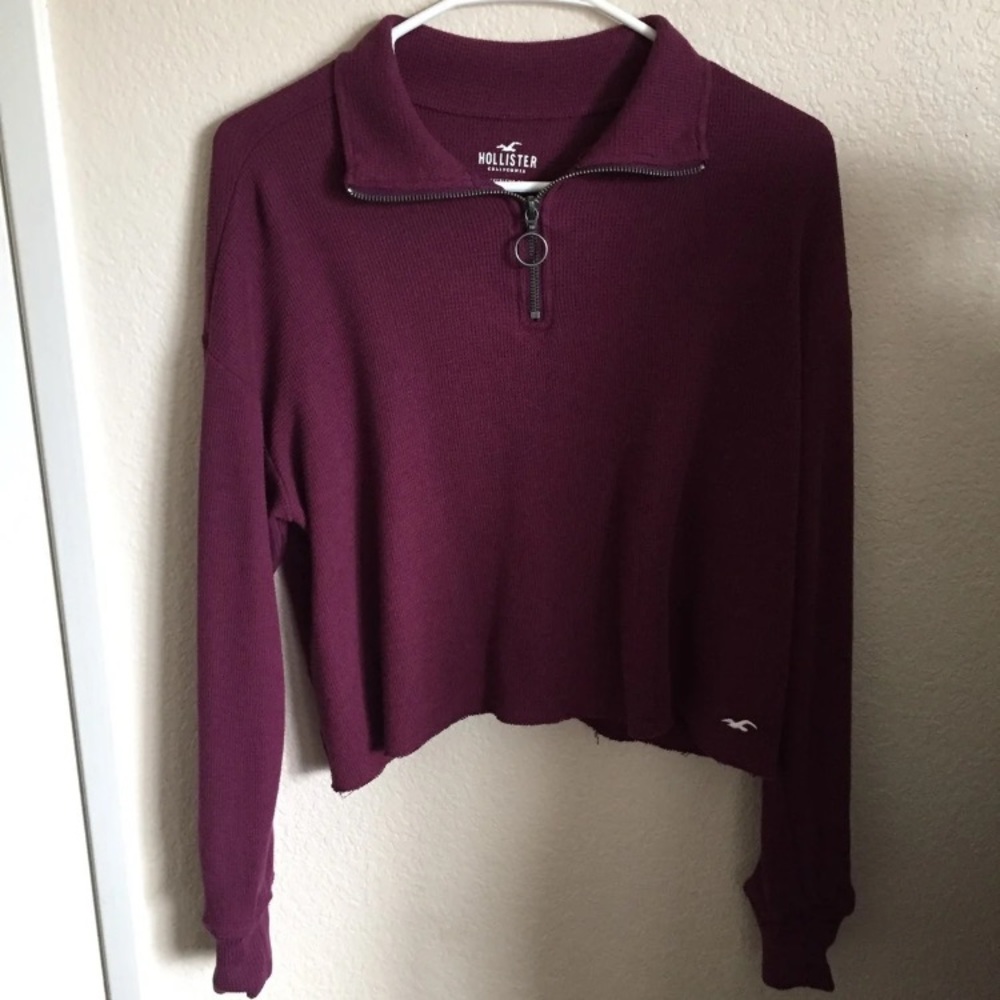 Hollister Quarter Zip Top